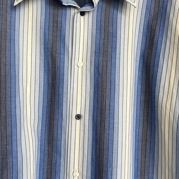 Men's Ben Sherman Blue Striped Shirt size XL - Picture 3 of 6